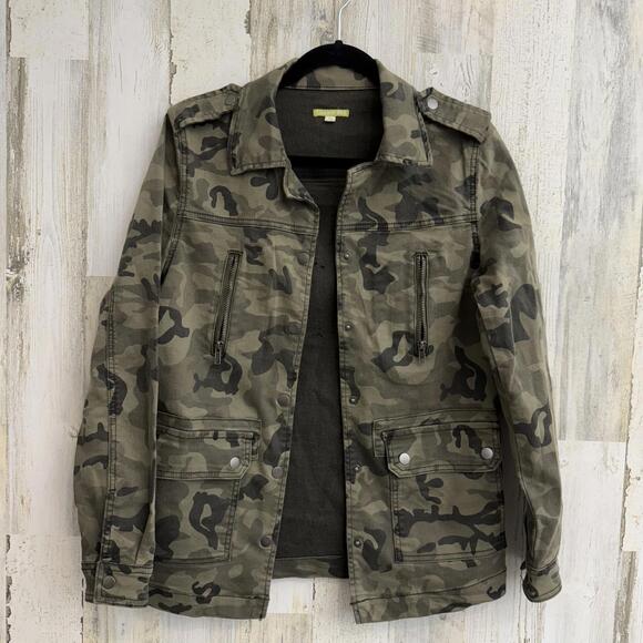 Gianni Bini Women's XS Camouflage Utility Jacket Military Fall Layering Casual - Picture 7 of 11